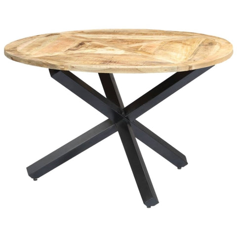 ZNTS Dining Table Round 120x76 cm Solid Mango Wood 282762