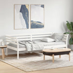 ZNTS Day Bed without Mattress White 90x200 cm Solid Wood Pine 842871