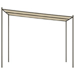 ZNTS Gazebo Beige 3x3 m 180 g/m² Fabric and Steel 362463