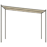 ZNTS Gazebo Beige 3x3 m 180 g/m² Fabric and Steel 362463