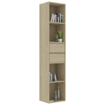 ZNTS Book Cabinet Sonoma Oak 36x30x171 cm Engineered Wood 802870