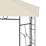 ZNTS Gazebo 4x3x2.7 m Cream 160 g/m² 313915