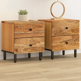 ZNTS Bedside Cabinets 2 pcs 40x33x46 cm Solid Wood Acacia 356854