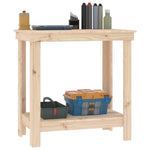 ZNTS Work Bench 80x50x80 cm Solid Wood Pine 822496