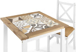 ZNTS Salvador 1+2 Tile Top Dining Set 400-401-174