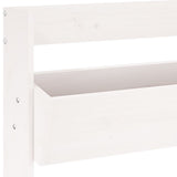 ZNTS Wall Planter 3-Tier 60x18.5x110 cm White Solid Wood Pine 825115