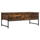 ZNTS Coffee Table Smoked Oak 101x49x39.5 cm Engineered Wood 837739