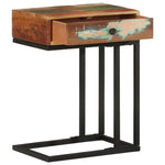 ZNTS U-Shaped Side Table 45x30x61 cm Solid Reclaimed Wood 289092