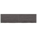 ZNTS Wall Shelf Dark Brown 160x40x cm Treated Solid Wood Oak 363830