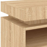 ZNTS Bedside Cabinets with LED Lights 2 pcs Sonoma Oak 40x39x48.5 cm 836789