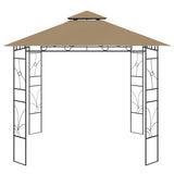 ZNTS Gazebo 3x3x2.7 m Taupe 160 g/m² 313913