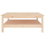 ZNTS Coffee Table 100x100x40 cm Solid Wood Pine 814294