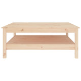 ZNTS Coffee Table 100x100x40 cm Solid Wood Pine 814294