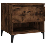 ZNTS Side Tables 2 pcs Smoked Oak 50x46x50 cm Engineered Wood 819559