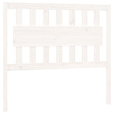 ZNTS Bed Headboard White 105.5x4x100 cm Solid Wood Pine 818556