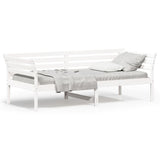 ZNTS Day Bed without Mattress White 90x200 cm Solid Wood Pine 842871