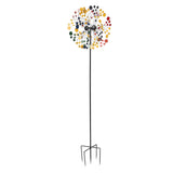 ZNTS Wrought Iron Windmill-Colorful Round 61194482