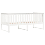 ZNTS Day Bed without Mattress White 90x200 cm Solid Wood Pine 840395