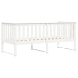 ZNTS Day Bed without Mattress White 90x200 cm Solid Wood Pine 840395