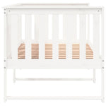 ZNTS Day Bed without Mattress White 90x200 cm Solid Wood Pine 840395