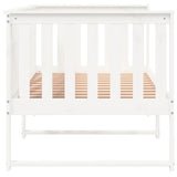 ZNTS Day Bed without Mattress White 90x200 cm Solid Wood Pine 840395