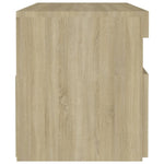 ZNTS Bedside Cabinet & LED Lights 2 pcs Sonoma Oak 60x35x40 cm 3082781