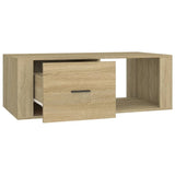 ZNTS Coffee Table Sonoma Oak 100x50.5x35 cm Engineered Wood 816539