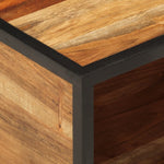 ZNTS Wall-mounted Bedside Cabinet 35x35x20 cm Solid Wood Acacia 372751