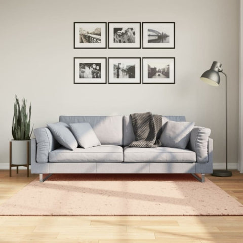 ZNTS Rug HUARTE Short Pile Soft and Washable Blush 160x160 cm 375154