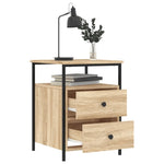 ZNTS Bedside Cabinets 2 pcs Sonoma Oak 44x45x60 cm Engineered Wood 826006