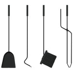 ZNTS 5 Piece Fireplace Tool Set 18x56 cm Steel 156377