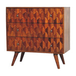 Pineapple Chestnut Carved Chest IN3295