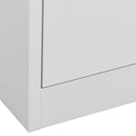 ZNTS Filing Cabinet Light Grey 90x46x103 cm Steel 336291