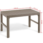 ZNTS Keter Garden Table Lyon Cappuccino 420015