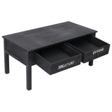 ZNTS Coffee Table Black 100x50x45 cm Wood 284141