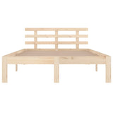 ZNTS Bed Frame Solid Wood 150x200 cm King Size 814759