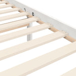 ZNTS Bed Frame without Mattress White 100x200 cm Solid Wood 3194757