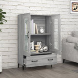 ZNTS Highboard Grey Sonoma 70x31x115 cm Engineered Wood 817481