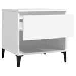 ZNTS Side Tables 2 pcs White 50x46x50 cm Engineered Wood 819549