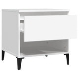 ZNTS Side Tables 2 pcs White 50x46x50 cm Engineered Wood 819549
