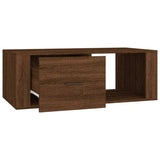 ZNTS Coffee Table Brown Oak 100x50.5x35 cm Engineered Wood 816543