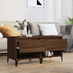 ZNTS Side Tables 2 pcs Brown Oak 50x46x50 cm Engineered Wood 819563