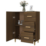 ZNTS Sideboard Brown Oak 69.5x34x90 cm Engineered Wood 817353