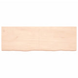 ZNTS Wall Shelf 180x60x cm Untreated Solid Wood Oak 363603