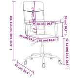 ZNTS Office Chair Height Adjustable White Mesh Fabric and Faux Leather 353015