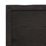 ZNTS Wall Shelf Dark Brown 140x60x cm Treated Solid Wood Oak 363827