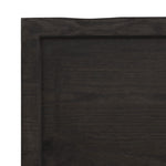 ZNTS Wall Shelf Dark Brown 100x50x cm Treated Solid Wood Oak 363808