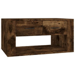 ZNTS Coffee Table Smoked Oak 80x50x40 cm Engineered Wood 816533