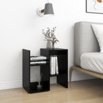 ZNTS Bedside Cabinets 2 pcs Black 50x30x51.5 cm Engineered Wood 806367