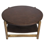 ZNTS Leather sling Coffee Table - leather top Leather GLAD05L